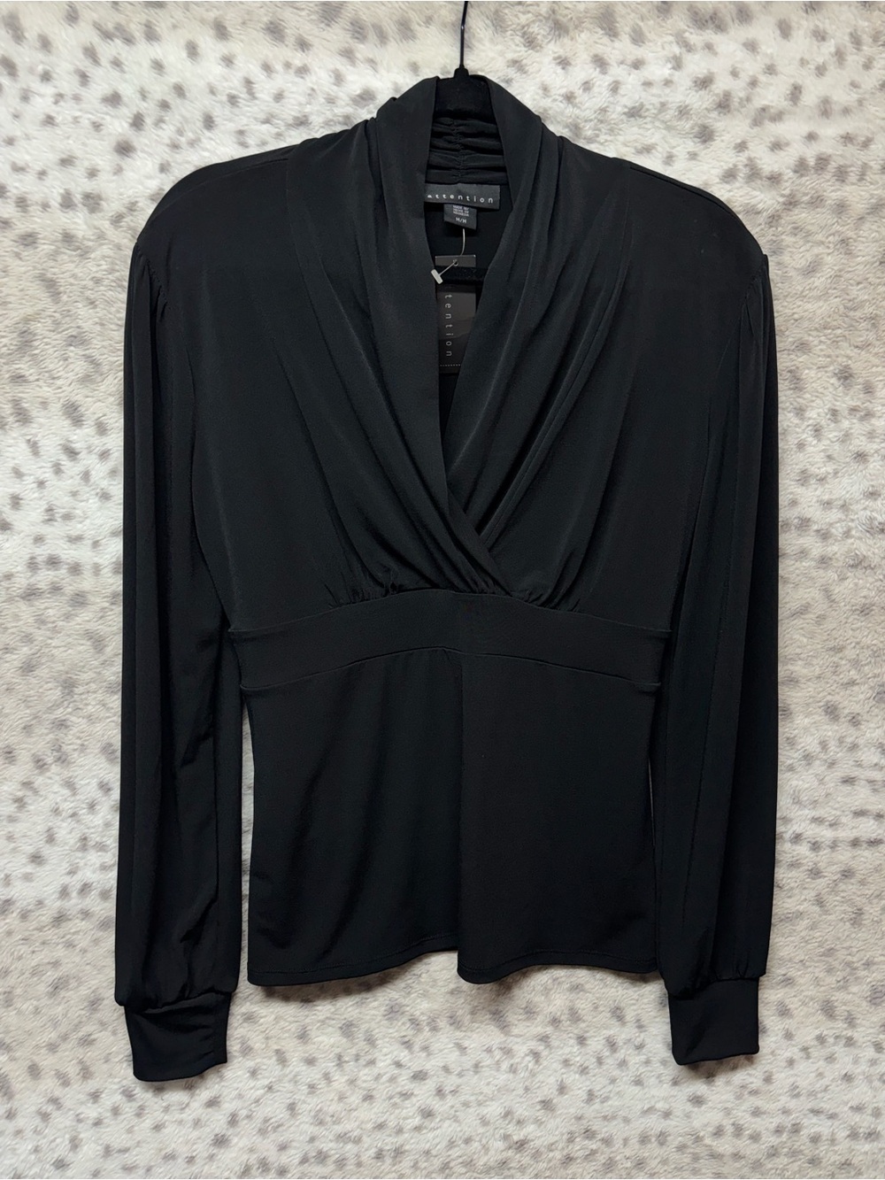 VINTAGE ATTENTION WRAP BLOUSE